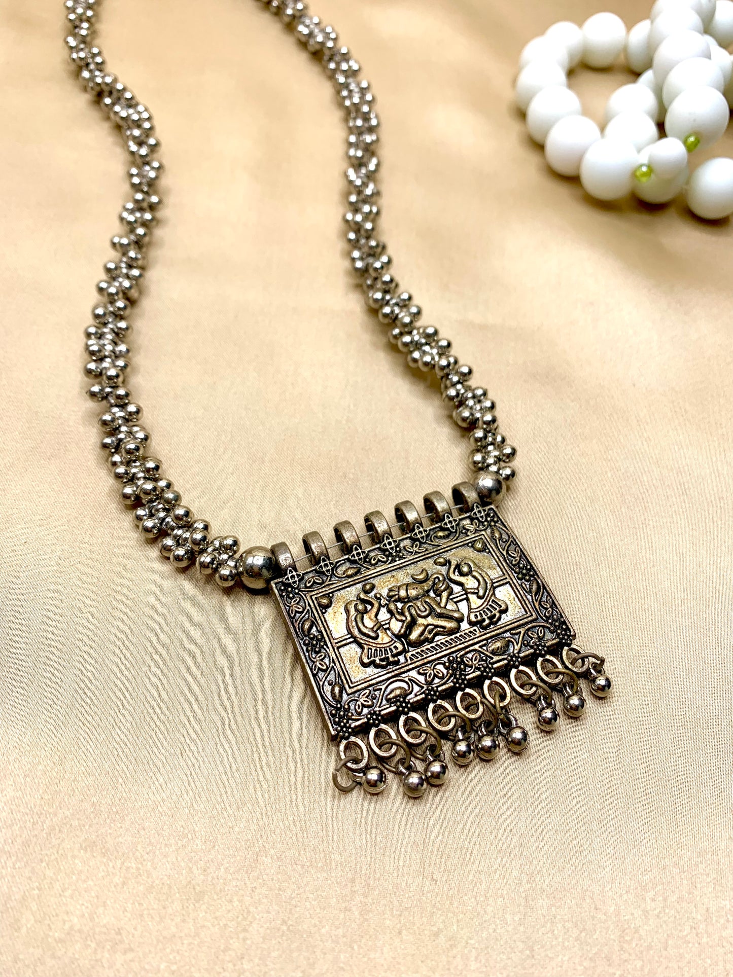 German Silver Mala
