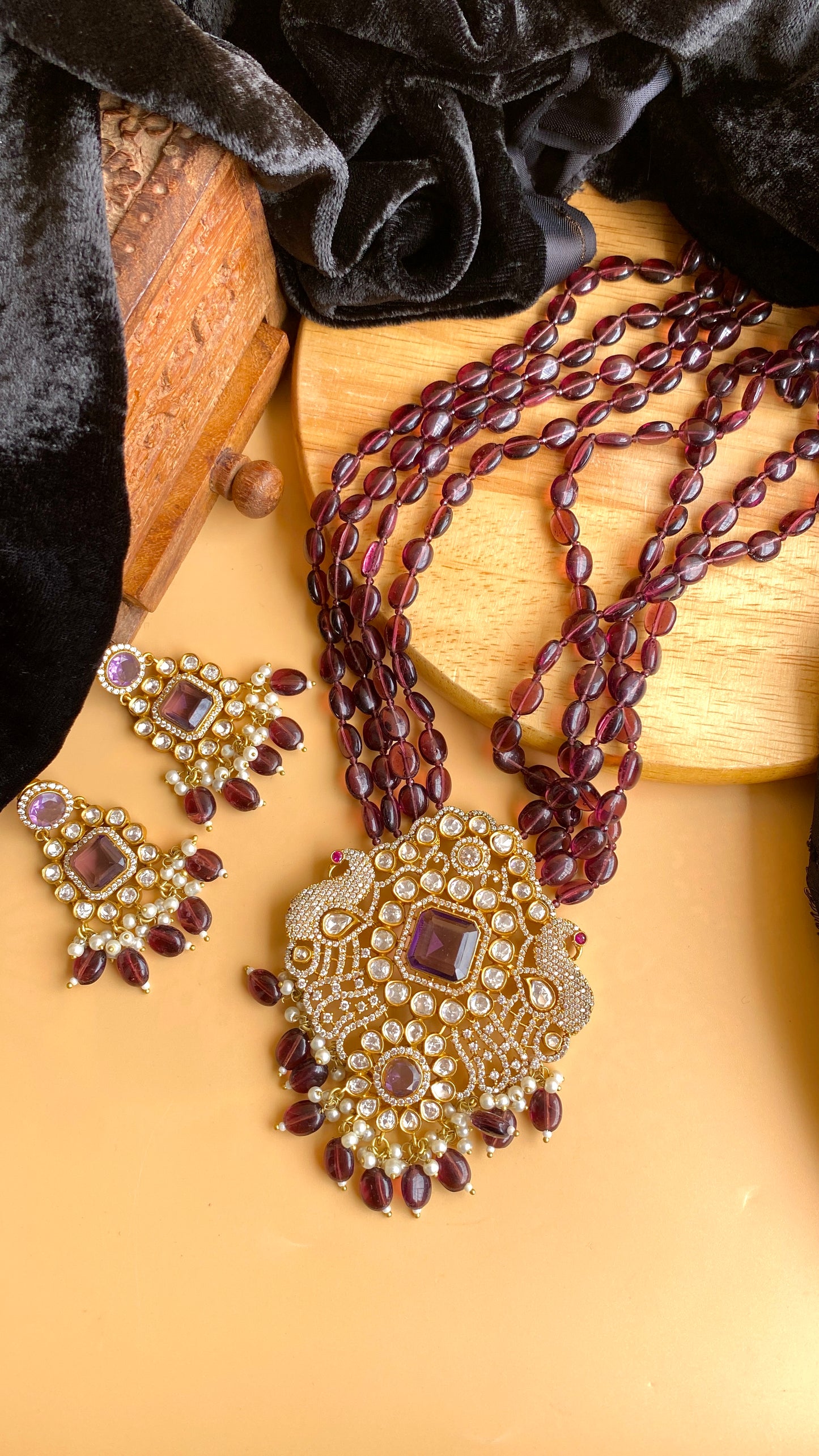 Indian Kundan Tayani Inspired Mala