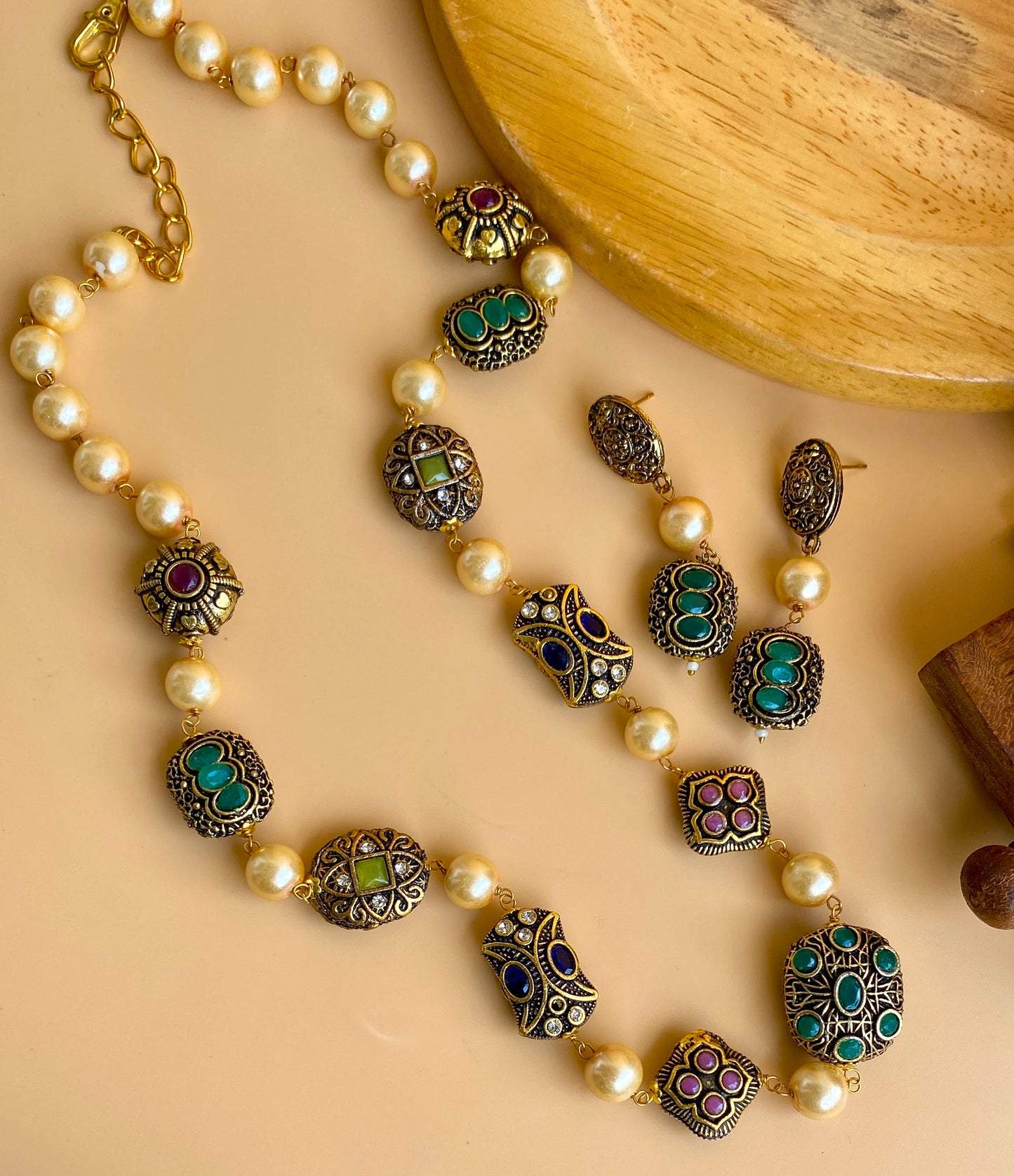 Oxidized Indian Mala