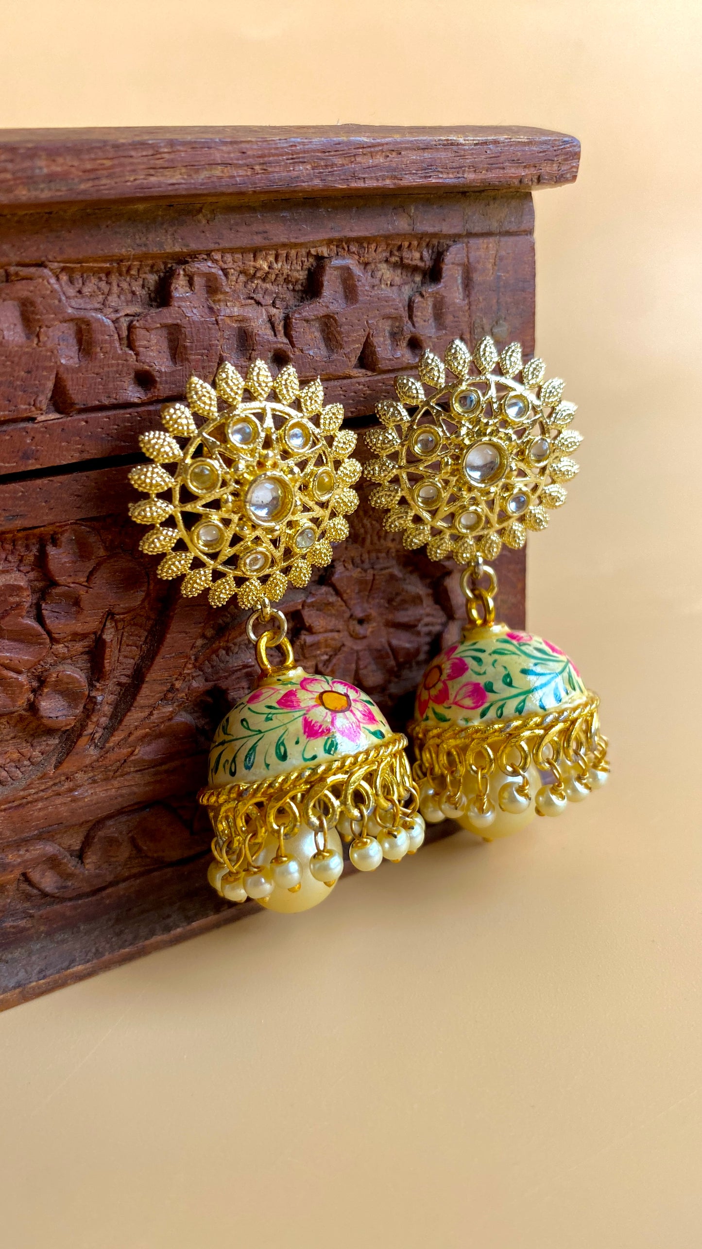 Indian Floral Jhumki