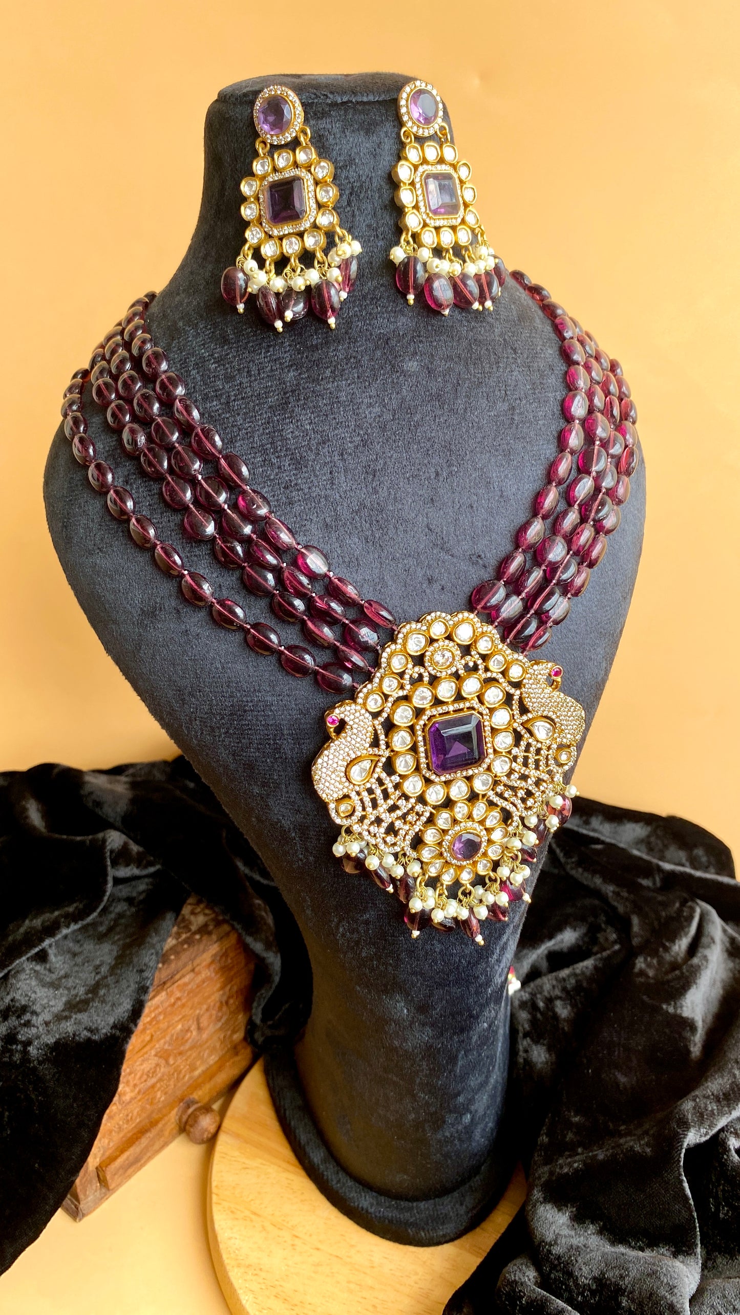 Indian Kundan Tayani Inspired Mala