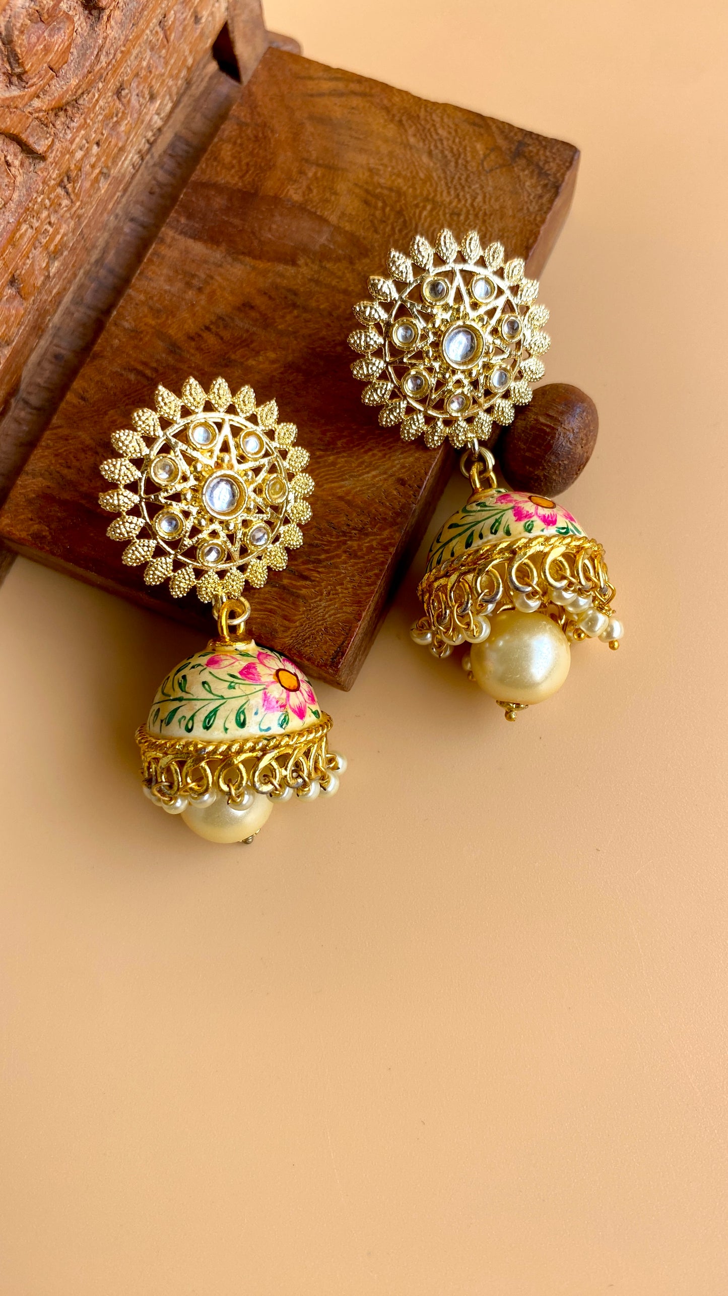 Indian Floral Jhumki
