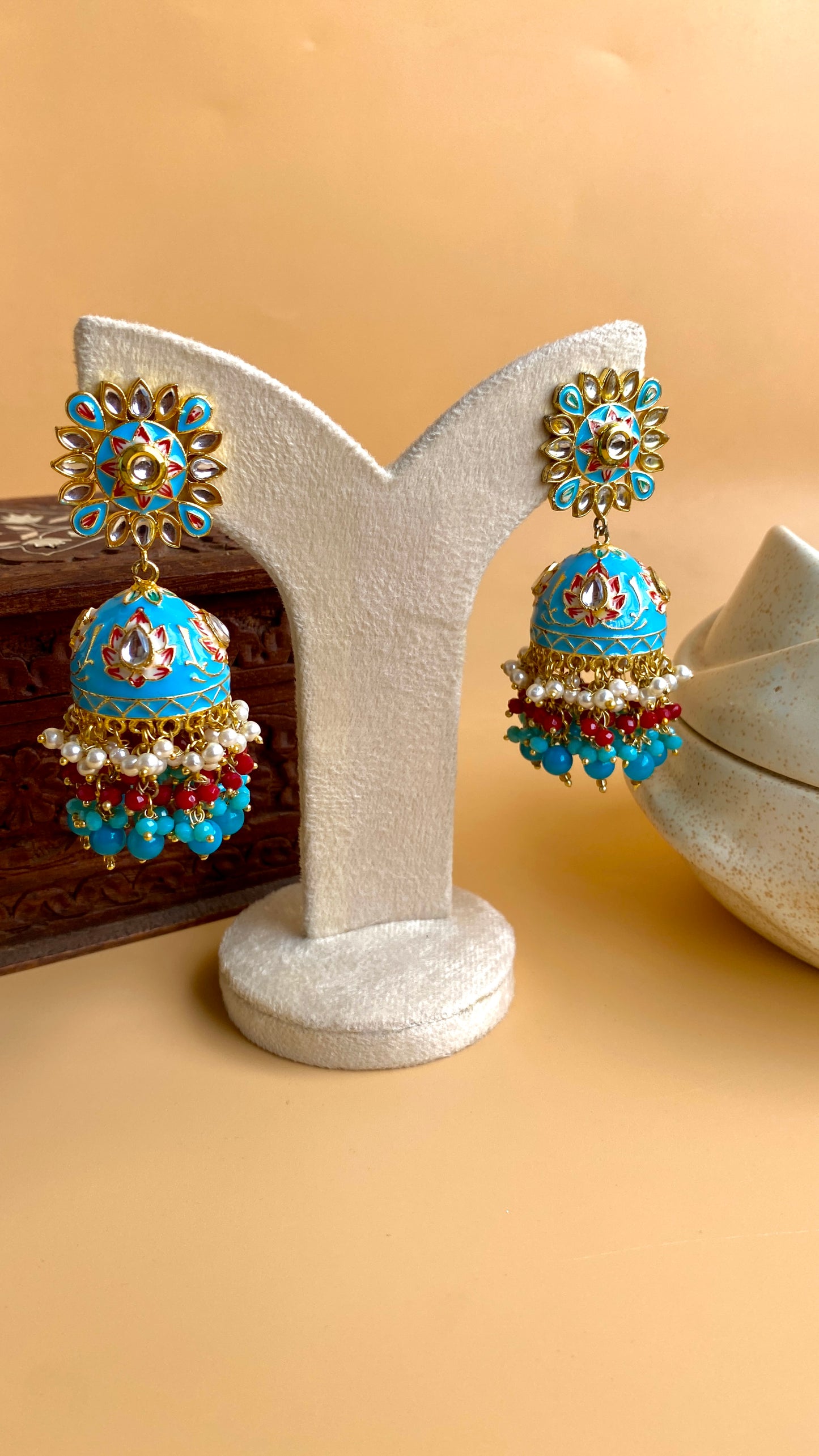 Indian Floral Heavy Jhumki