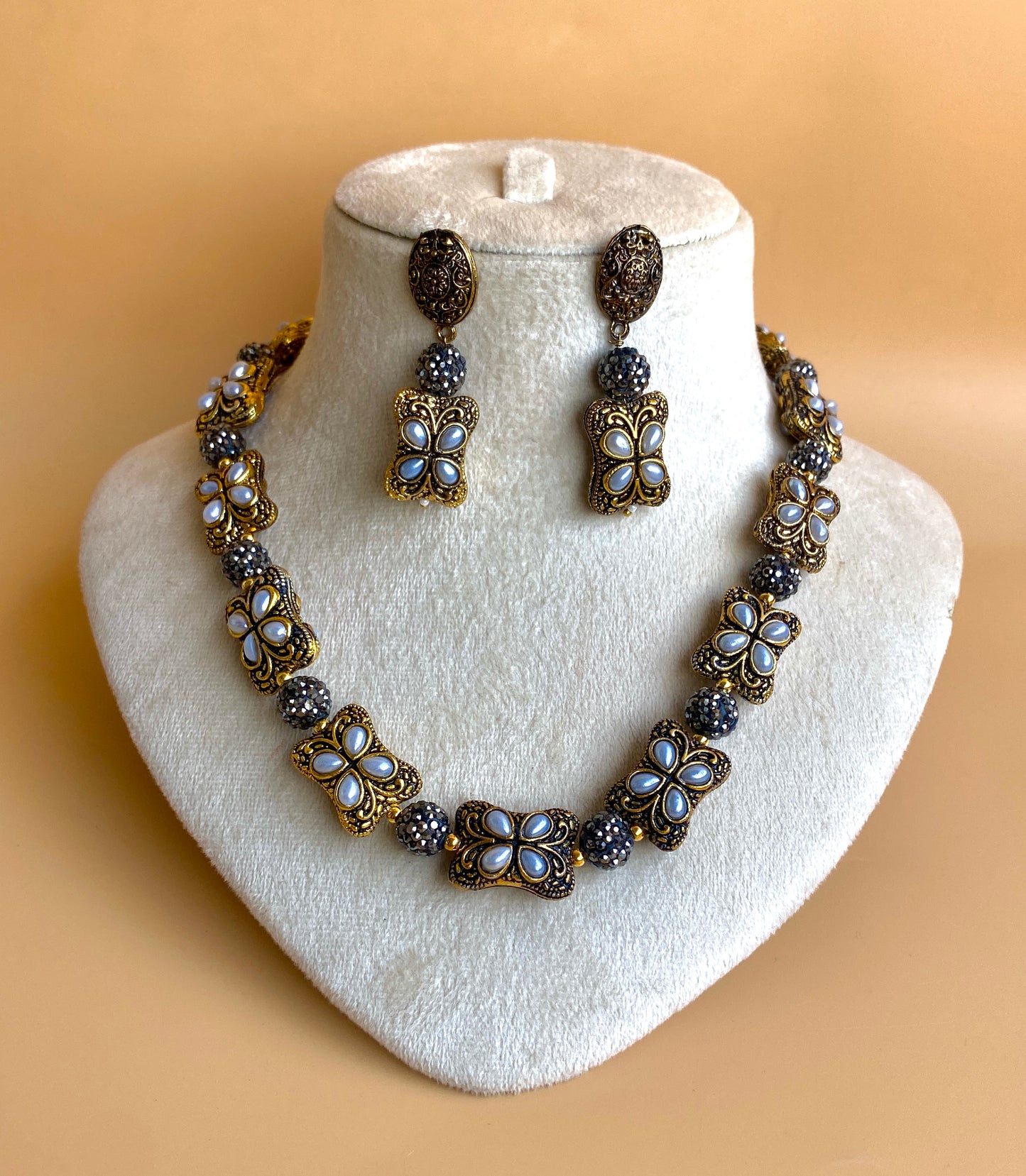 Oxidized Indian Mala