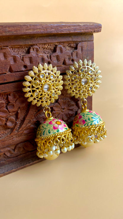 Indian Floral Jhumki