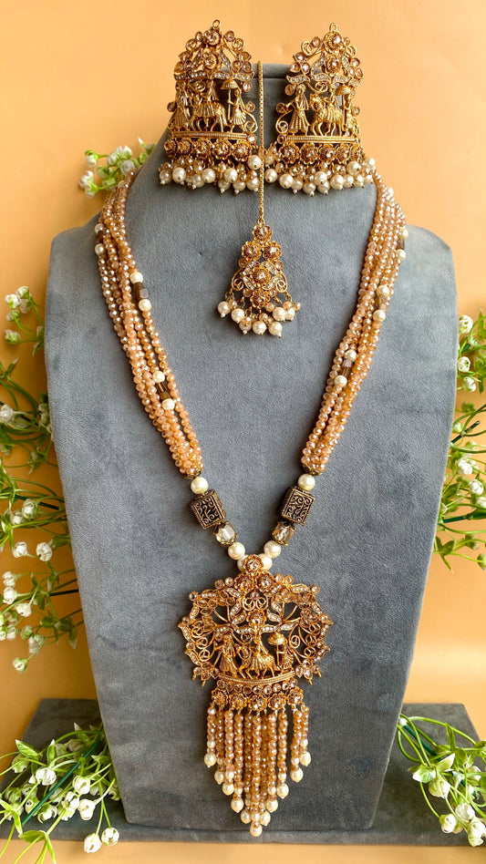 Band Baja Barat Mala Set with Earrings and Tika