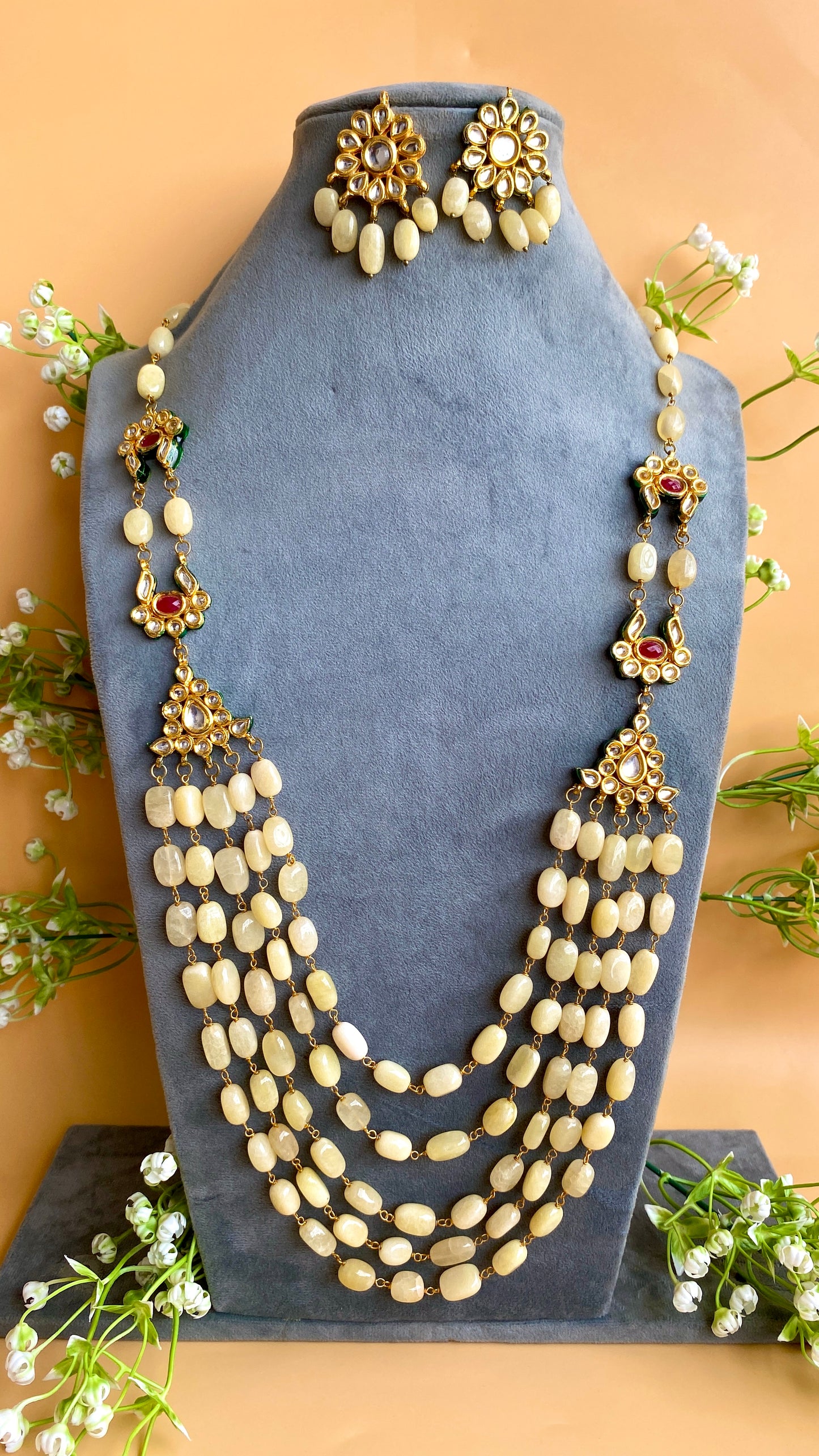 indian Kundan Mala Set