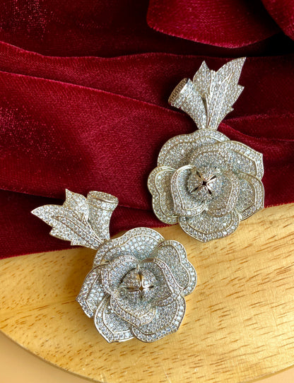 Microfited 3D Flower Earrings