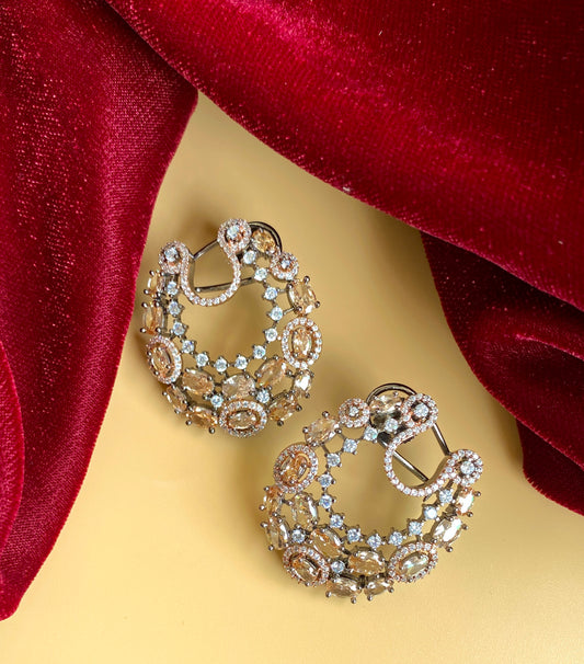 Indian designer studs with back lock