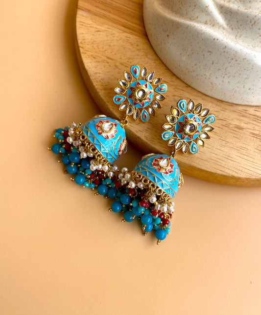 Indian Floral Heavy Jhumki