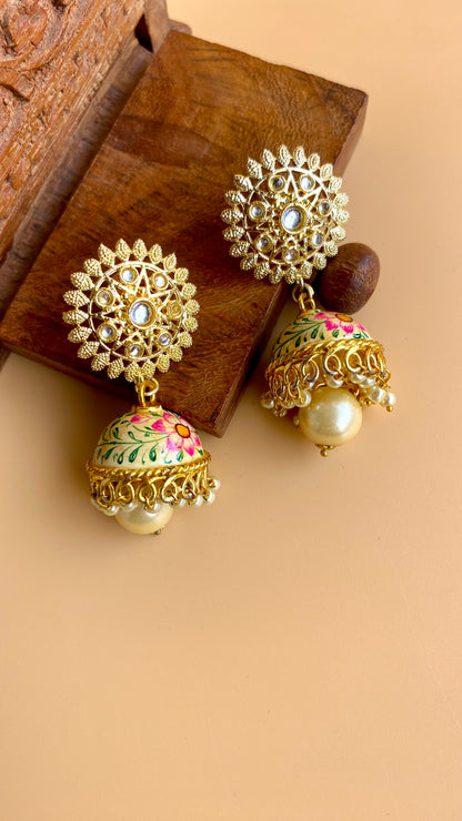 Indian Floral Jhumki