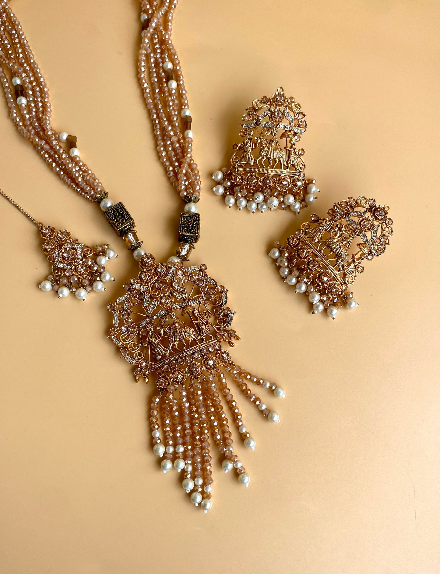 Band Baja Barat Mala Set with Earrings and Tika