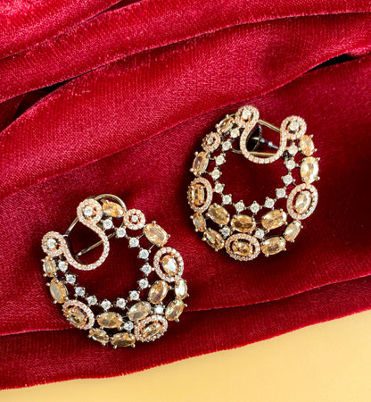 Indian designer studs with back lock