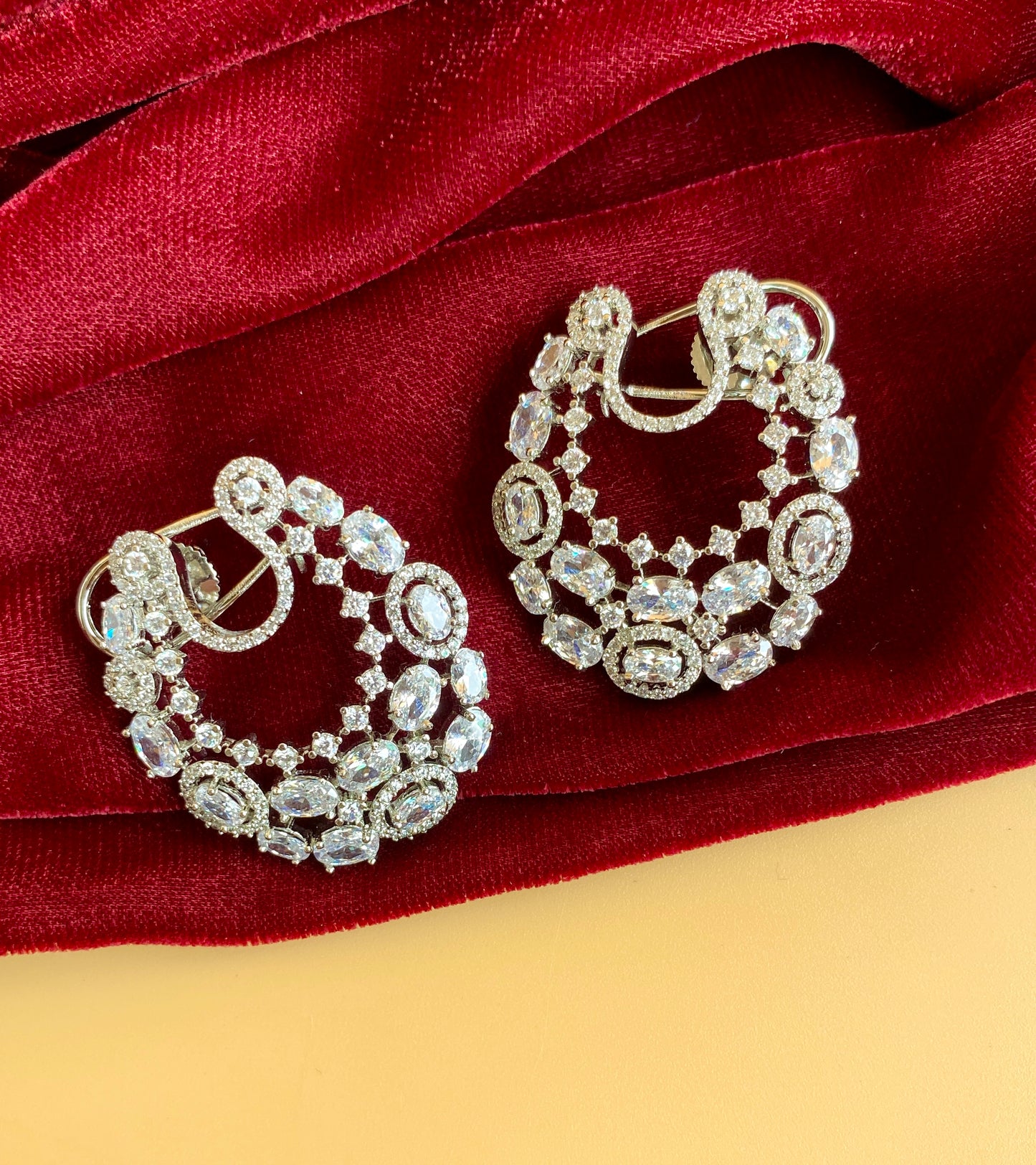 Indian designer studs with back lock